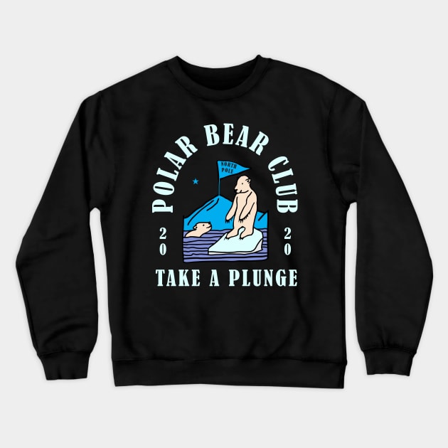 Polar Bear Club Take a Plunge New Years Day 2020 Crewneck Sweatshirt by okpinsArtDesign